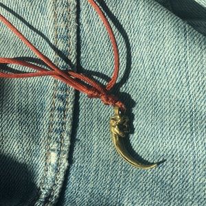 Bronze talon pendant